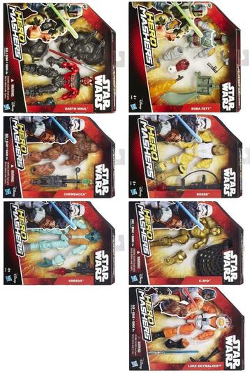 7 figurines articulées Star Wars Hero Mashers (Hasbro Disney, Enlèvement ou Envoi, Neuf, Figurine