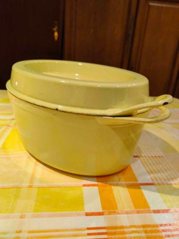 LE CREUSET DOUFEU n20 COUSANCES Cocotte en fonte - 33 x 25 c, Enlèvement ou Envoi, Utilisé, Fonte, Casserole ou Cocotte-minute