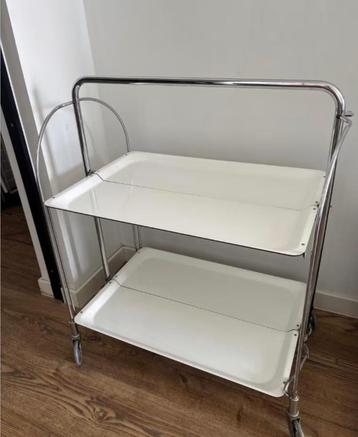 Vintage Foldable Service Cart by Raquer, 1970s beschikbaar voor biedingen