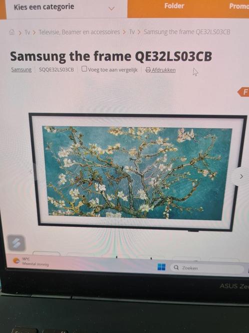 TV Samsung "The Frame" NIEUW, Audio, Tv en Foto, Televisies, Nieuw, QLED, 40 tot 60 cm, Full HD (1080p), Samsung, Smart TV, Ophalen
