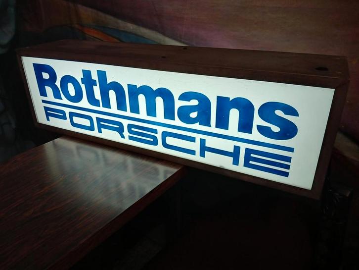Boîte à lumière Porsche Rothmans, Collections, Marques & Objets publicitaires, Enlèvement ou Envoi