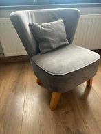 Fauteuil crapaud gris, Huis en Inrichting, Fauteuils, Ophalen, Zo goed als nieuw