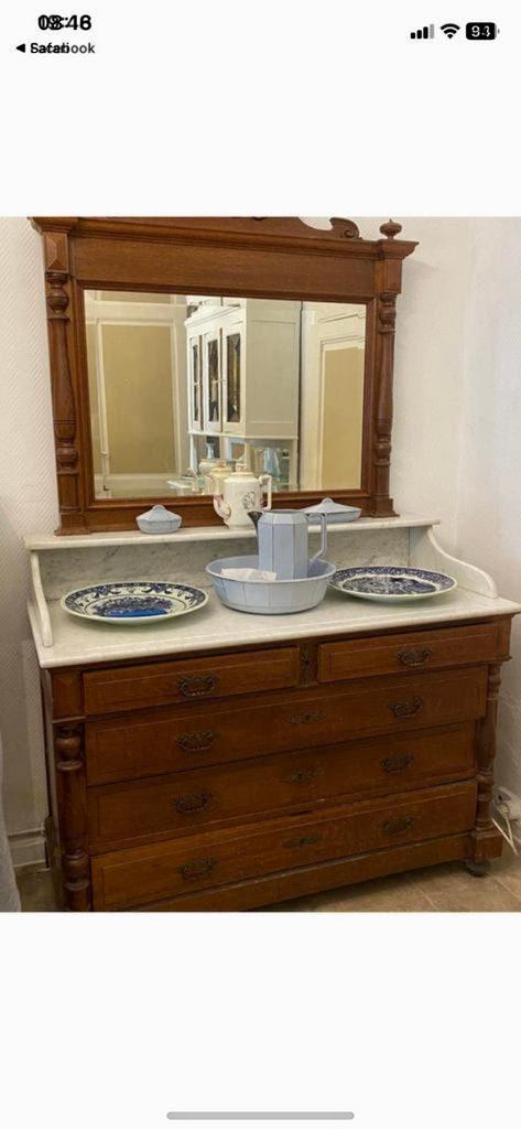 armoire en marbre avec miroir, Enlèvement, Comme neuf