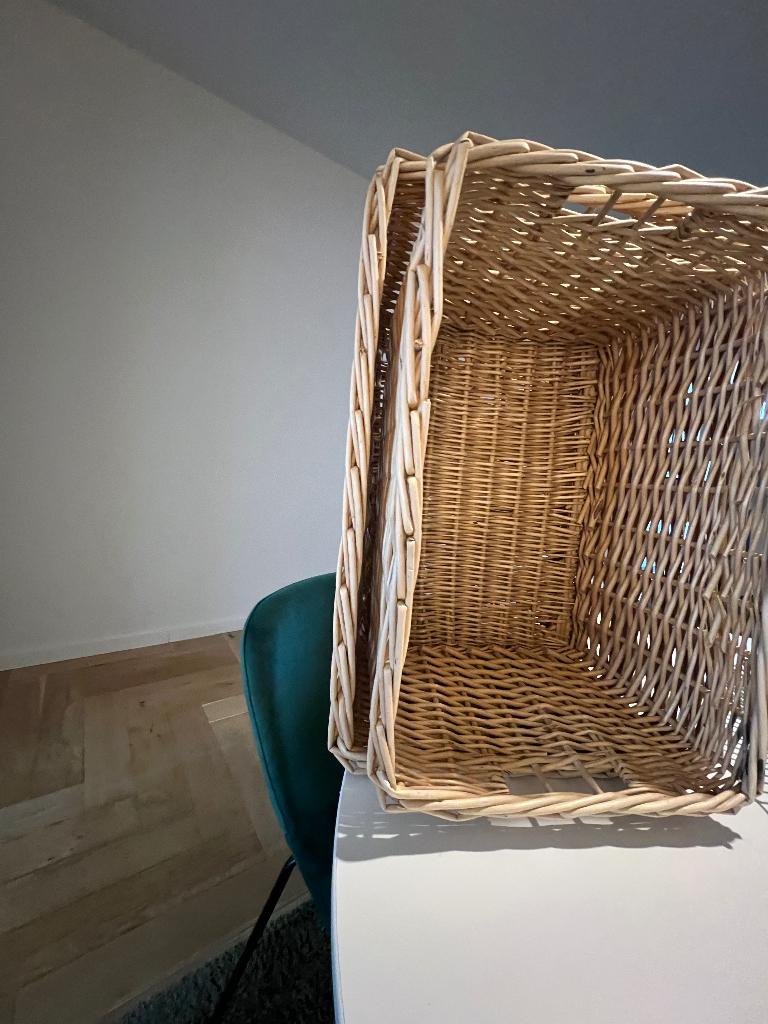 3 manden, Huis en Inrichting, Woonaccessoires | Overige, Gebruikt, Natuurlijk materiaal, Beige, Boho, Ophalen