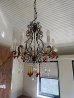 Luxe kroonluchter met kristallen hangers – chique eyecatcher, Huis en Inrichting, Ophalen