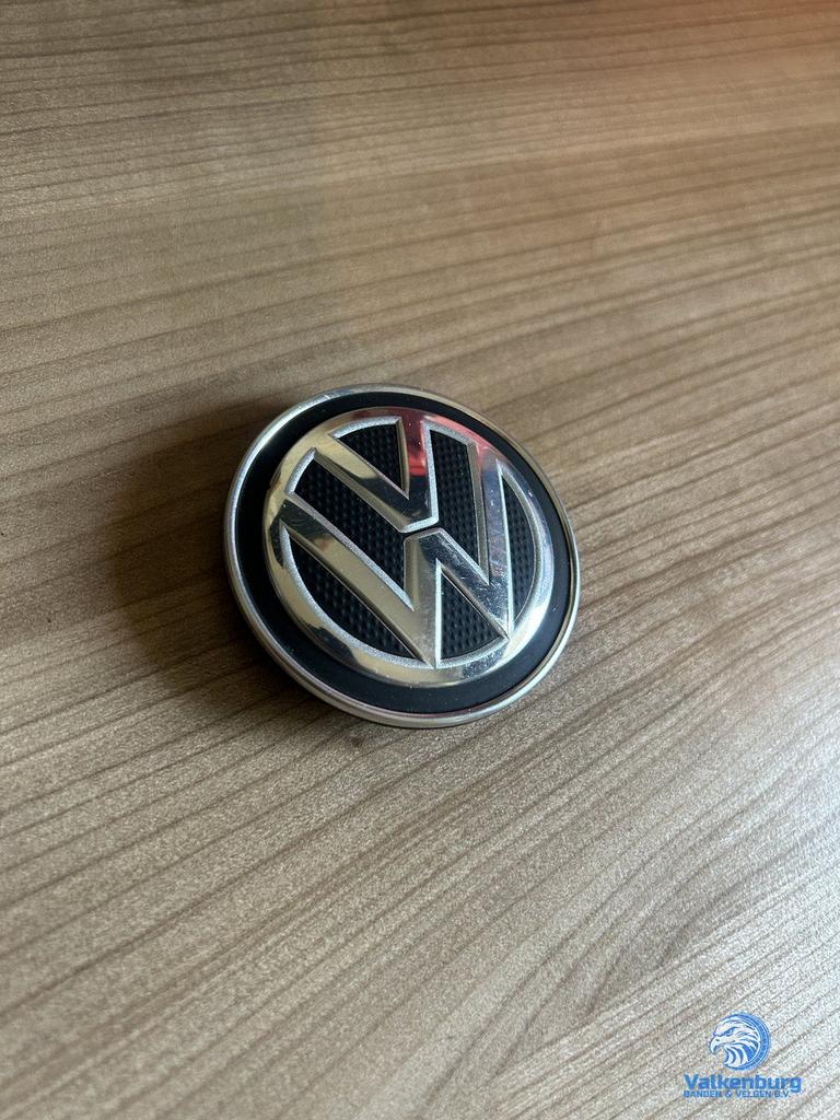 ORIGINELE VW Volkswagen naafkap naafdop zwart chroom, Auto diversen, Wieldoppen, Gebruikt, Verzenden