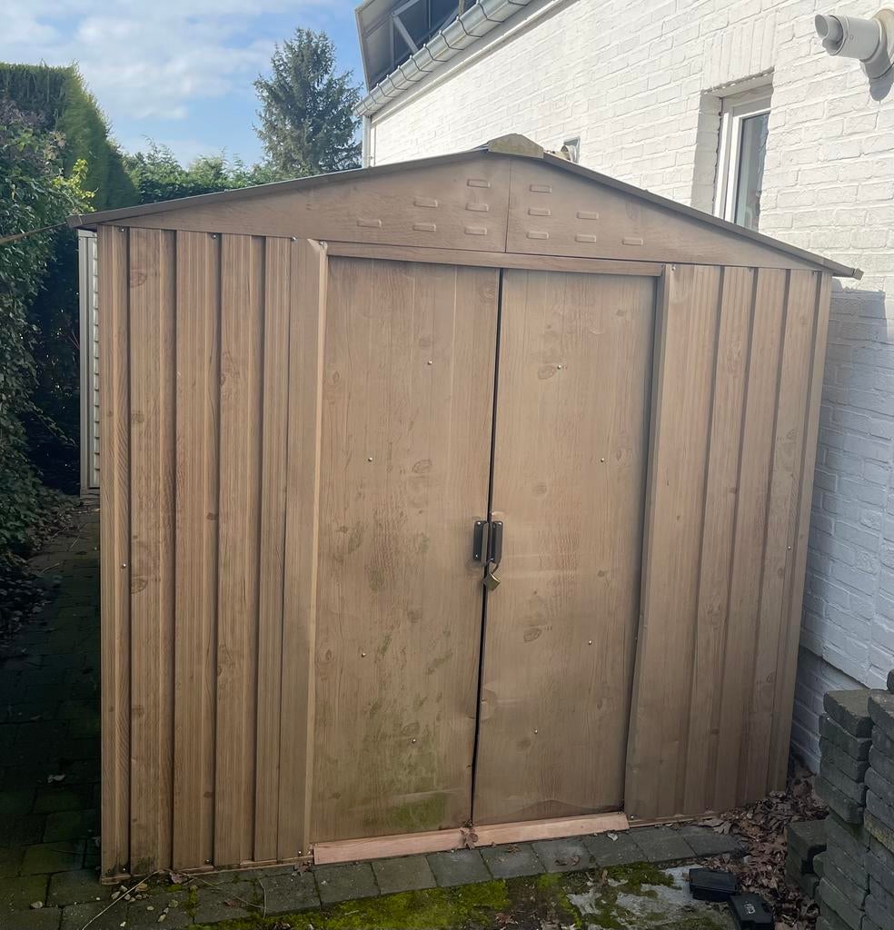 Metalen tuinhuis 3x2, Tuin en Terras, Ophalen, Zo goed als nieuw, Tuinhuis