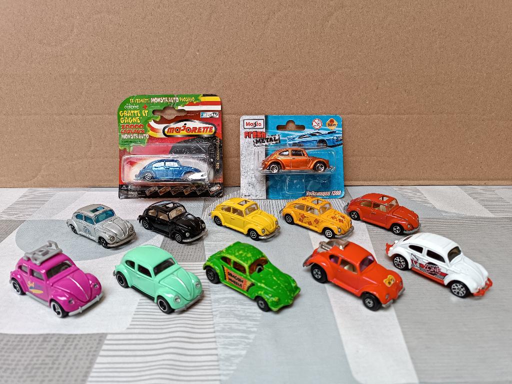 VW - Kever - Volkswagen  Beetle - Matchbox  Majorette Maisto, Ophalen of Verzenden, Gebruikt, Auto's