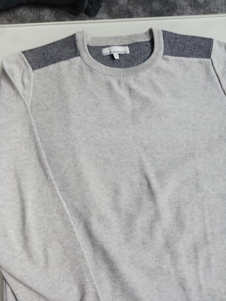 Grijze trui merk Jules net als nieuw te koop.Maat M-L, Kleding | Heren, Truien en Vesten, Ophalen, Maat 48/50 (M)