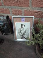 Us soldaat met m1 carabijn en wo2 postzegel., Collections, Enlèvement ou Envoi, Armée de terre, Photo ou Poster