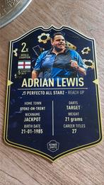 Darts kaart Adrian Lewis, Sport en Fitness, Darts, Ophalen, Zo goed als nieuw