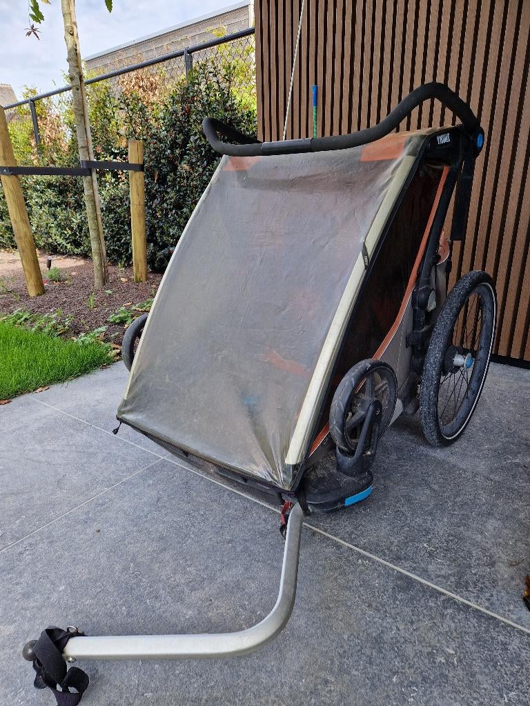 Fietskar Thule Chariot Cross 2, Vélos & Vélomoteurs, Accessoires vélo | Remorques, Utilisé, Remorque pour enfant, 20 à 40 kg, Suspension