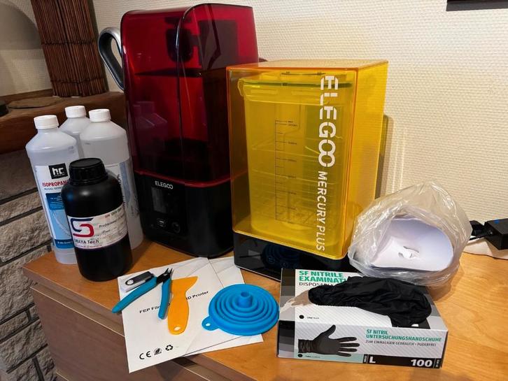 Kit Imprimante 3D résine Elegoo + Station lavage / UV, Informatique & Logiciels, 3D Imprimantes, Utilisé, Enlèvement