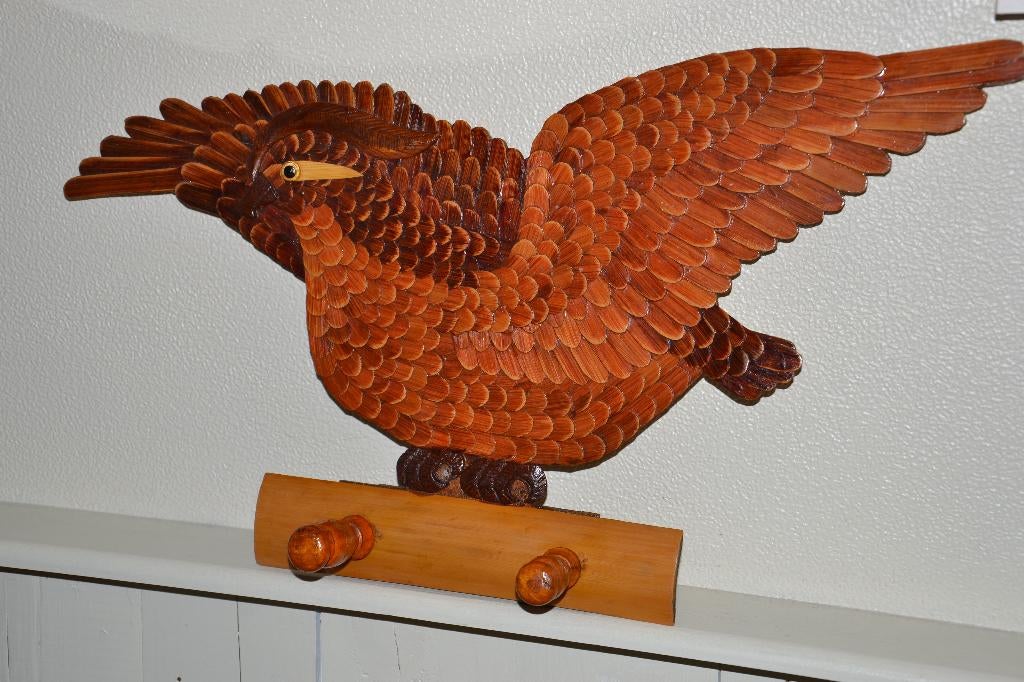 oiseau en bois, Antiquités & Art, Enlèvement