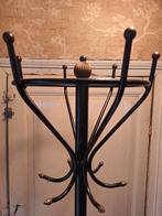 Porte manteau ancien en métal noir et laiton, Enlèvement