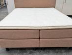Duurzame Pullman boxspring compleet met toper 200 x 160 cm, Huis en Inrichting, Ophalen, Beige, Tweepersoons, Pullman