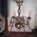 Prachtige, vintage bronzen luster, perfecte staat, Huis en Inrichting, Lampen | Kroonluchters, Ophalen