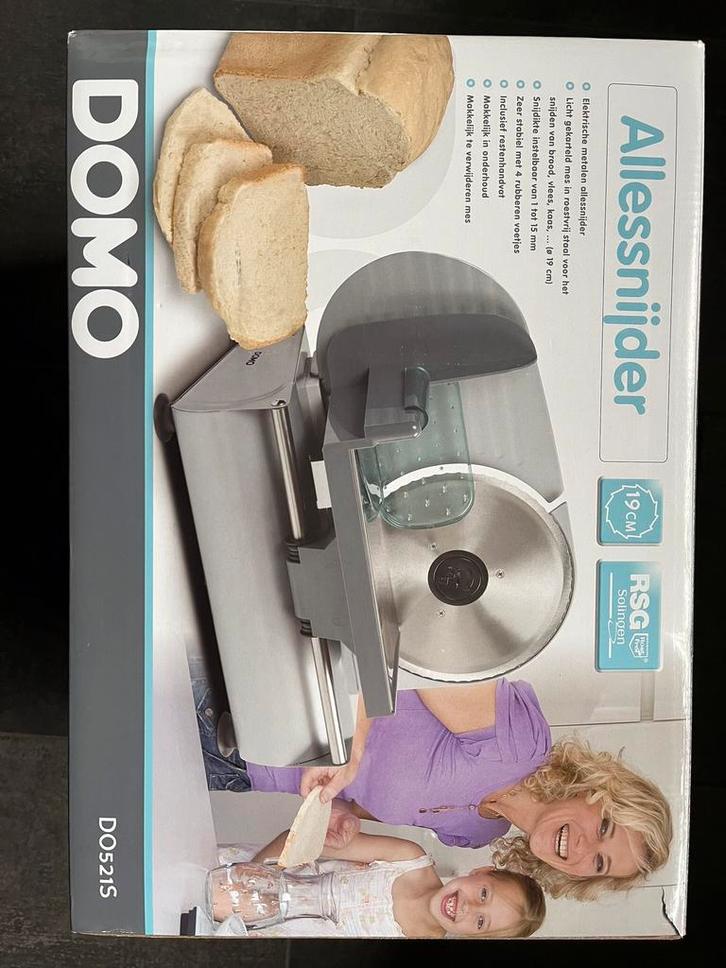 Snijmachine DOM DO521S voor brood, kaas, vlees, ..., Maison & Meubles, Cuisine | Ustensiles de cuisine, Comme neuf, Enlèvement