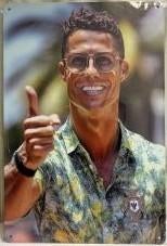 Belle plaque métallique de Ronaldo, Sports & Fitness, Sports & Fitness Autre, Enlèvement ou Envoi, Comme neuf