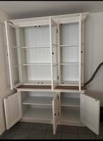 Landelijke vitrine 2-delig, Huis en Inrichting, Kasten | Buffetkasten, Ophalen, Zo goed als nieuw