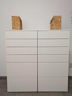 Smastad Platsa Ladekast 6 Lades Wit 123x60 (2 Stuks), Maison & Meubles, 25 à 50 cm, 5 tiroirs ou plus, Comme neuf, Enlèvement