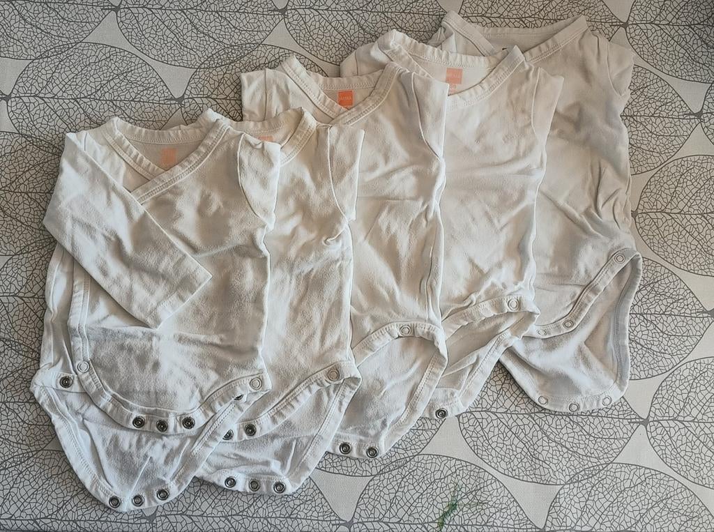 5 rompertjes met lange mouwen - maat 56, Enfants & Bébés, Vêtements de bébé | Taille 56, Enlèvement
