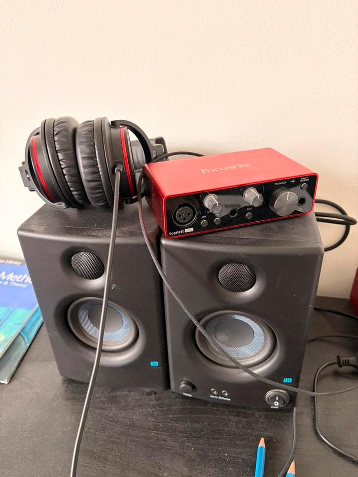 Complete Home Studio Bundle – Focusrite, Presonus, Audio, Tv en Foto, Karaoke-apparatuur, Zo goed als nieuw, Ophalen