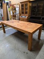 Prachtige massief teakhouten tafel 220x100cm ., Enlèvement