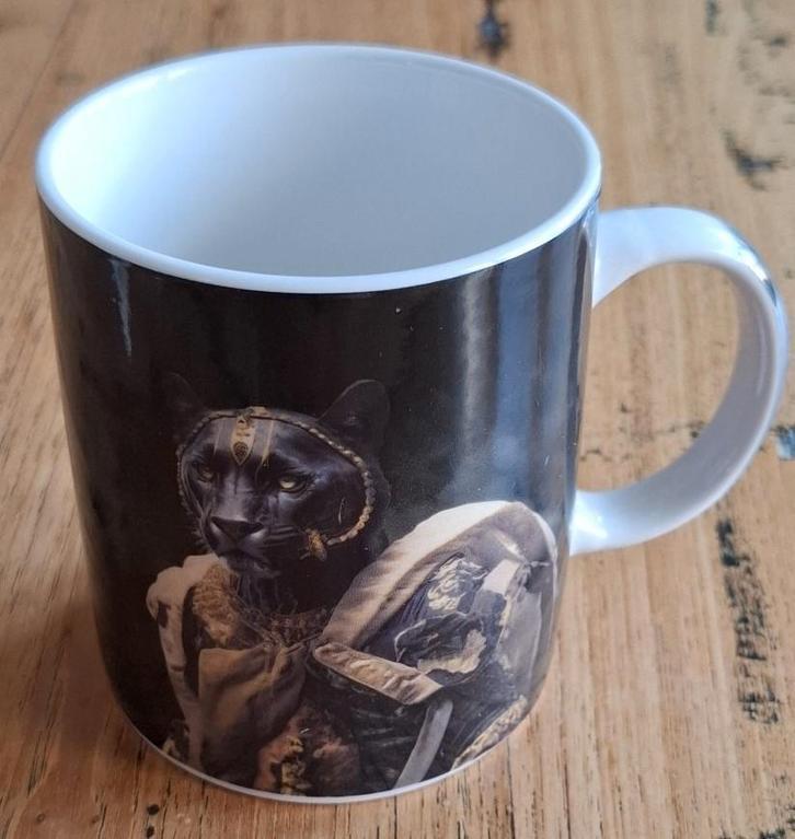 Grote zwarte panter mok, dieren mok, Collections, Collections Animaux, Utilisé, Autres types, Animal sauvage, Enlèvement ou Envoi