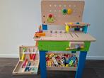 Houten werkbank kleuters, merk 'Hape', Kinderen en Baby's, Ophalen, Gebruikt, Overige typen