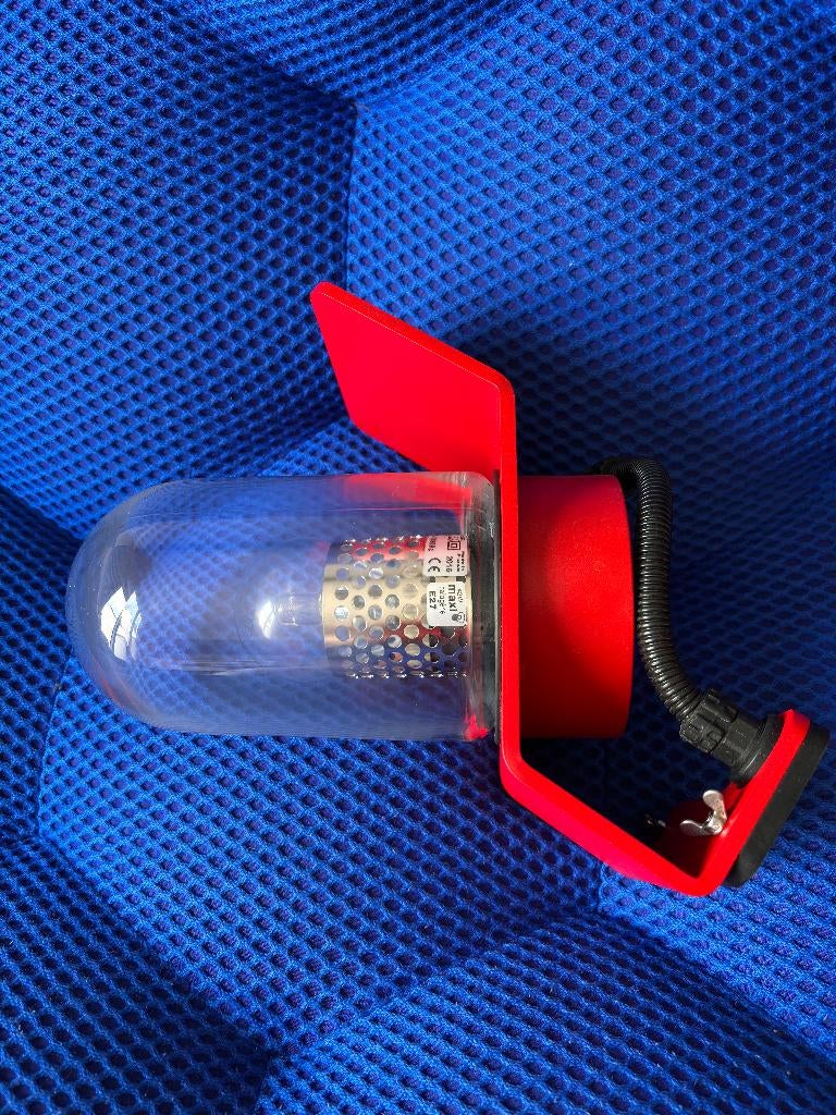 applique lampe murale Roger Pradier modèle Sherlock rouge, Enlèvement ou Envoi, Comme neuf, Verre