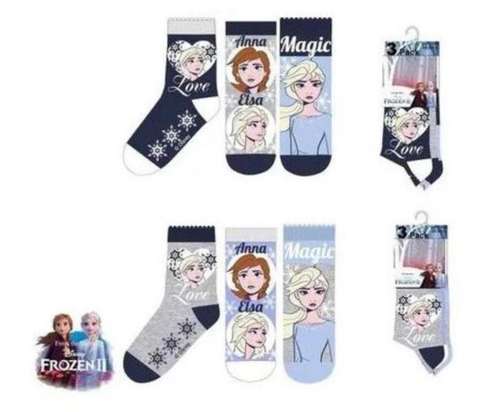 Disney Frozen Sokken - 3 paar - Maat 31/34., Disney Frozen, Meisje, Nieuw, Ophalen of Verzenden
