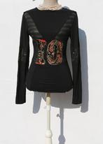 Prachtig Pianura Studio S/M T-shirt met lange mouwen, Zwart, Pianura Studio, Ophalen of Verzenden, Zo goed als nieuw