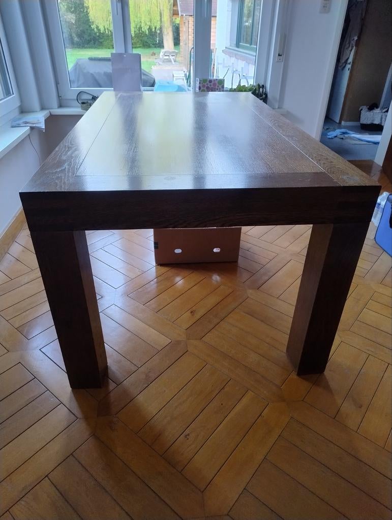 Robuuste eiken eettafel, Huis en Inrichting, Ophalen