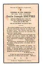 doodsprentje soldaat 2e bataljon Genie Beerse + Zarren 1940, Verzamelen, Ophalen of Verzenden, Landmacht, Foto of Poster