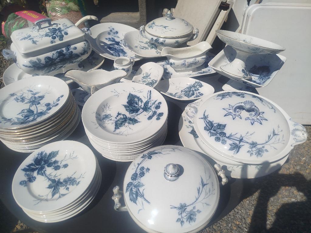 SUPERBE ANCIEN SERVICE VILLEROY ET BOCH DECOR RUBUS, Ophalen