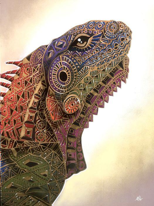 Streetart schilderij, Antiek en Kunst, Kunst | Schilderijen | Modern, Ophalen