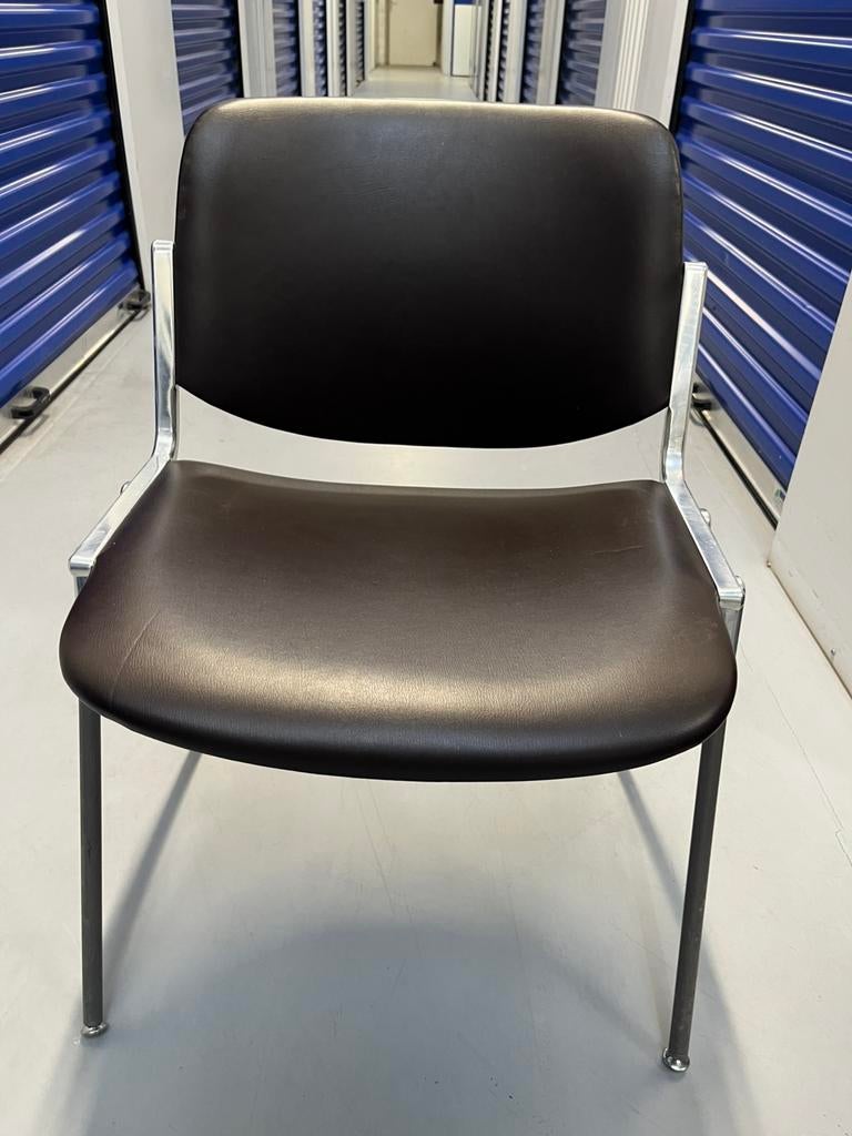 Chaises Dsc 106 Giancarlo Piretti, Enlèvement, Comme neuf, Brun, Métal