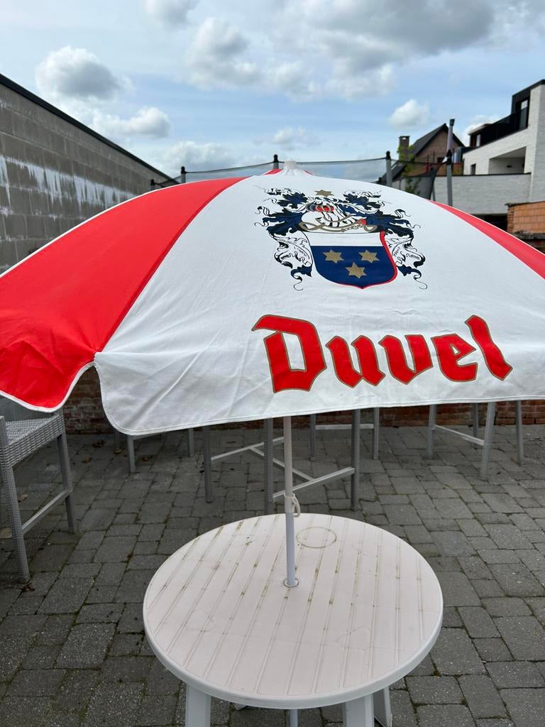 Duvel parasol, Ophalen of Verzenden, Zo goed als nieuw, Duvel