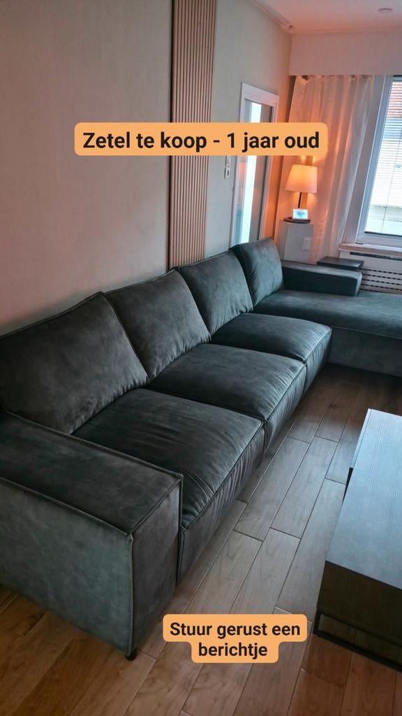 Hoekzetel Manilla, Huis en Inrichting, Zetels | Complete zithoeken, Zo goed als nieuw, Stof, Ophalen