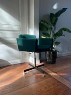 Vintage mid-century draaistoel (gemaakt in Engeland), Ophalen, Gebruikt, Groen, Bureaustoel