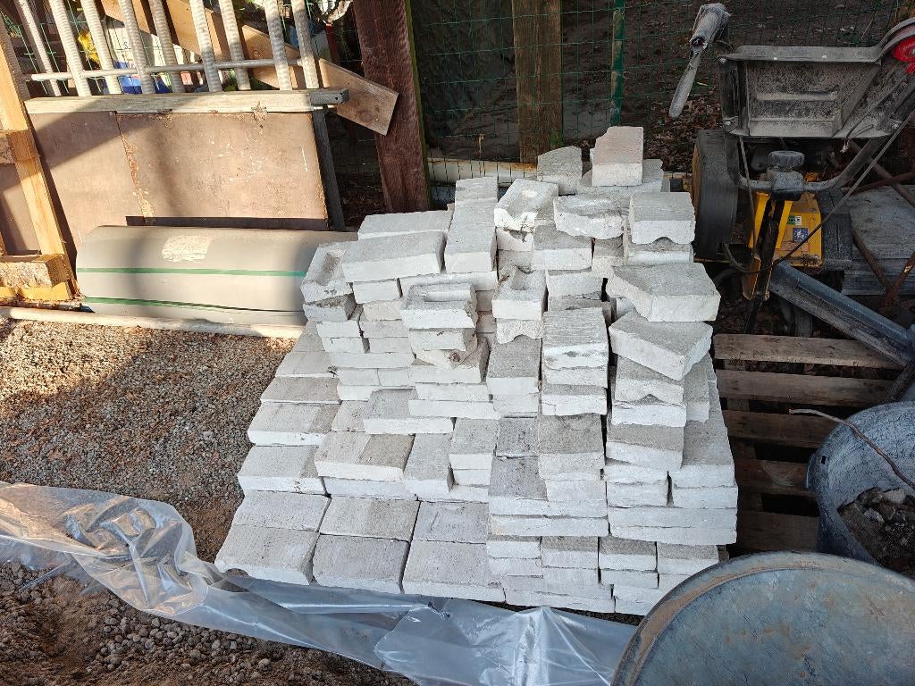 Wienerberger agora nevelwit wf gevelstenen, Doe-het-zelf en Bouw, Ophalen, Nieuw, Bakstenen