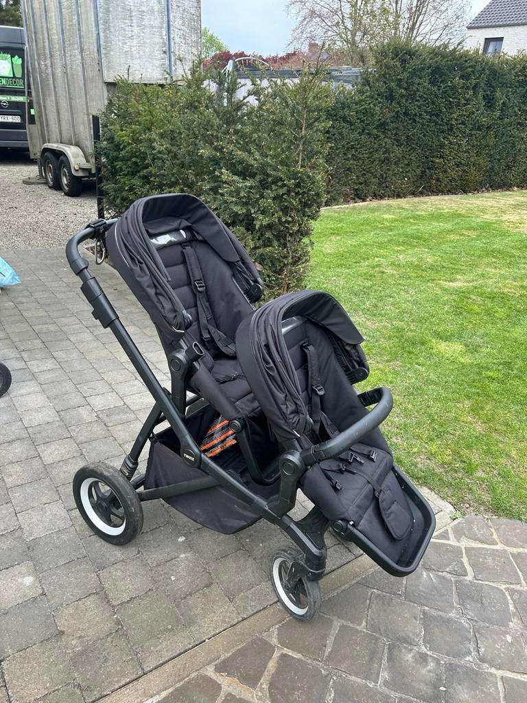 Inzet Thule Sibling Seat zwart, Kinderen en Baby's, Buggy's, Gebruikt, Ophalen