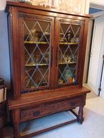 Vitrinekast en massief houten kast eetkamer, Antiek en Kunst, Ophalen