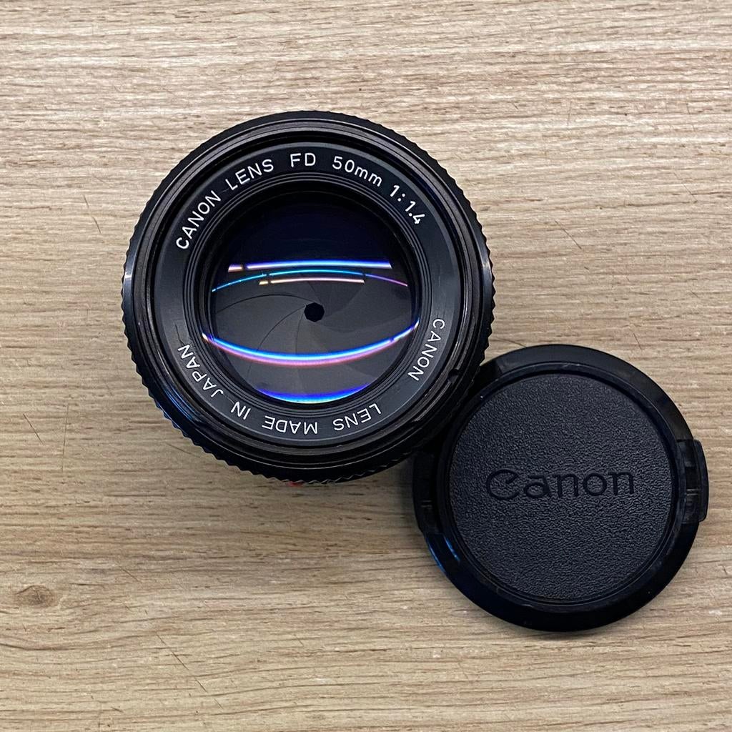 Canon New FD 50mm f1.4 *comme neuf, TV, Hi-fi & Vidéo, Appareils photo analogiques, Enlèvement ou Envoi, Comme neuf, Reflex miroir