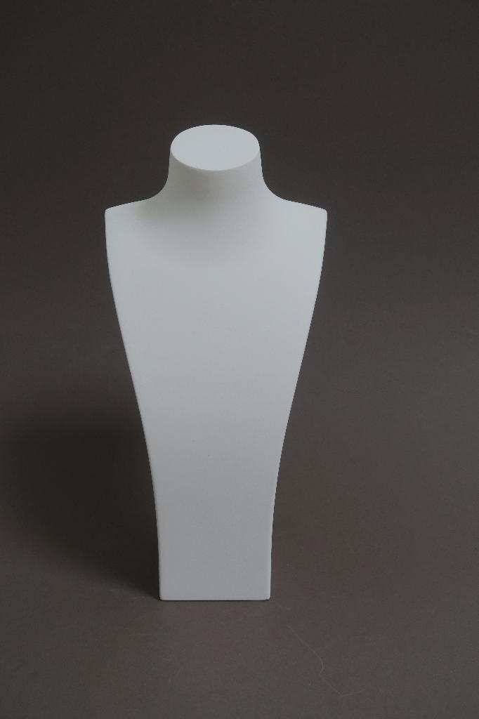 Buste présentoir pour colliers - 40 cm, Bijoux, Sacs & Beauté, Colliers, Neuf, Synthétique, Blanc, Enlèvement ou Envoi