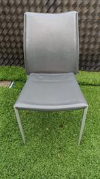 Gratis 6 stoelen, Huis en Inrichting, Stoelen, Ophalen, Gebruikt, Grijs, Metaal