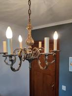 Antieke bronzen lamp in goede staat met 6 armpjes, Antiek en Kunst, Antiek | Verlichting, Ophalen