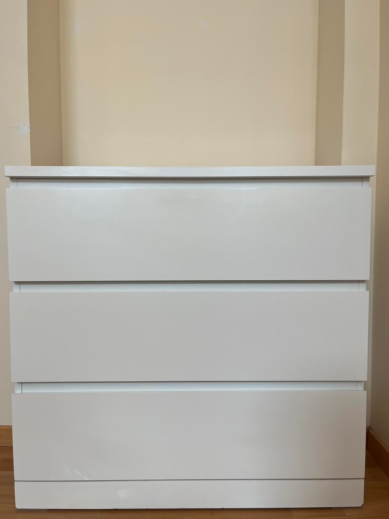 Commode IKEA 3 tiroirs, Maison & Meubles, Armoires | Commodes, Utilisé, Moins de 100 cm, 50 à 100 cm, 25 à 50 cm, Teck, 3 ou 4 tiroirs