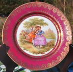 assiette décorative porcelaine de limoges décor galants, Antiquités & Art, Enlèvement ou Envoi